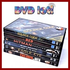 Action Sci-Fi Thriller Lot Source Code Children Of Men Eagle Eye Red 6 DVD Set